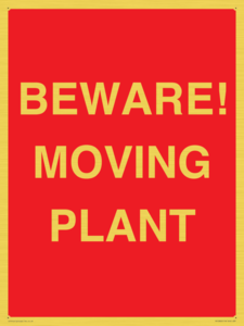 BEWARE! MOVING PLANT